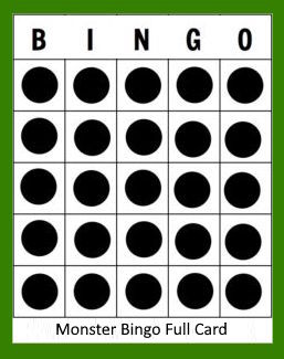 Monster Bingo Full Card